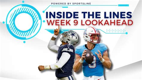 nfl week 9 lines